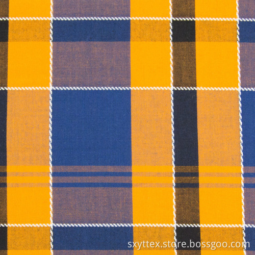 100%Cotton Madras Plaid Fabric Yarn Dyed